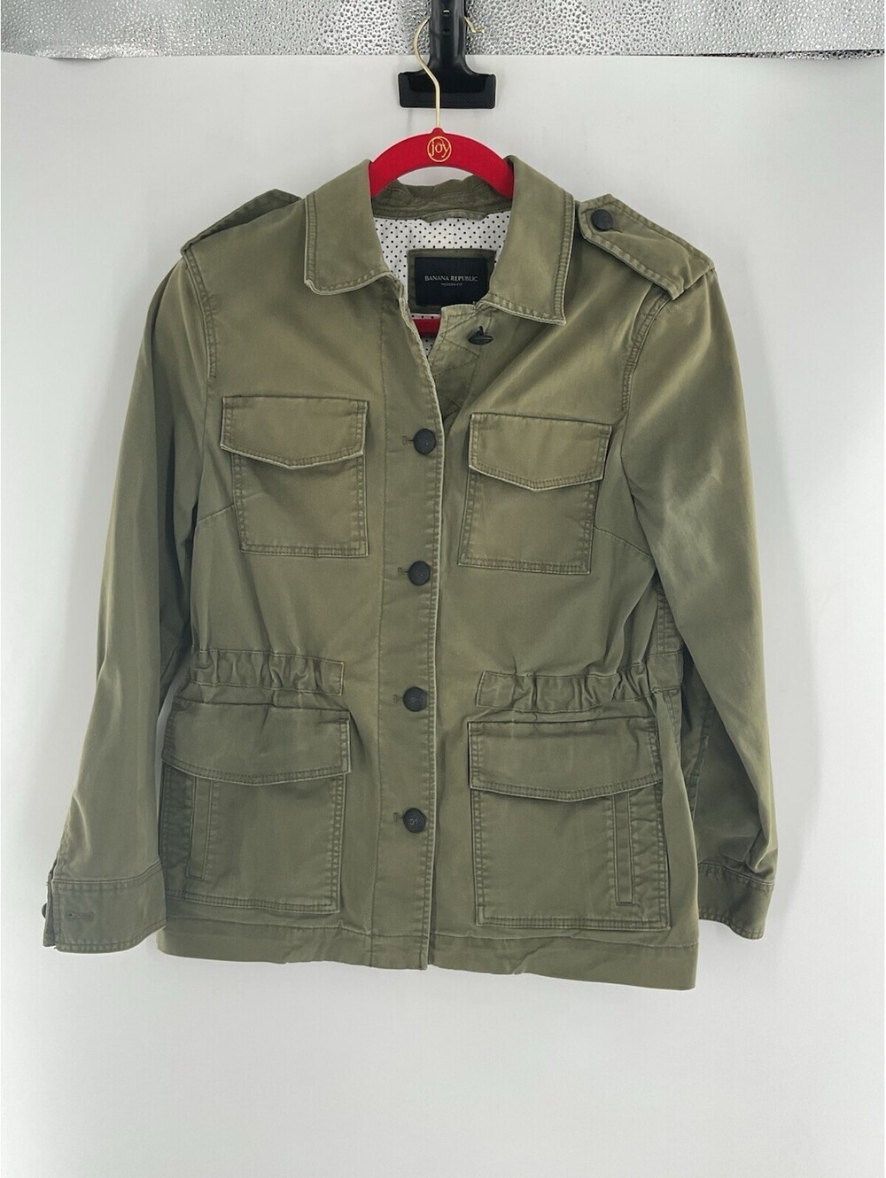 Banana Republic Women’s Size Small Modern Fit Green Khaki Jacket C2